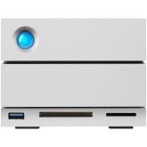 NAS Lacie, 2 BIG, 36TB, USB 3.0, 2-Bay RAID Array, 2 porturi dual Thunderbolt3 + USB 3.1, 7200rpm, buffer 64MB viteza maxima 420 MB/s, SRS rescue, argintiu