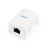 PRIZA RJ-45 aplicabila cu 1 iesire GEMBIRD pt. cablu FTP, Cat6, Krone (LSA) | RJ-45 (M), ecranat, plastic, 1 buc, 