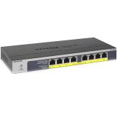 NETGEAR 8-Port Gigabit Ethernet PoE+ Unmanaged Switch with 120W PoE Budget, Rack-mount or Wall-mount (GS108PP)