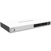 Netgear Smart Cloud GC728XP-100EUS Insight Managed 28-Port Gigabit Ethernet PoE+ Switch (390 W PoE, 2 SFP+-Glasfaser-Ports, 2 SFP+-10G-Glasfaser-Ports, Mobile/App/Cloud Portal Managed, Remote-/Cloud-Verwaltung) white