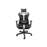 Scaun gaming Genesis FURY AVENGER XL, material piele ecologica+polyester, reglabil pe inaltime, greutate maxima suportata 150 kg, inaltime scaun reglabil 46.5 - 56.5 cm, spatar ajustabil 180°, dimensiuni roti 60mm,  echipat cu piston cu gaz clasa 3, maner