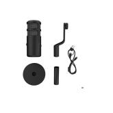 Microfon Genesis Radium 350D, tip Dynamic, model cardioid, suport fix, conectivitate USB-C, raspuns in frecventa 60 - 14.000 Hz, sensibilitate 48 dB, lungime cablu 250 cm, negru