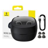 CASTI Baseus Bowie WM02, pt smartphone, wireless TWS, bluetooth 5.3, microfon pe casca, negru 
