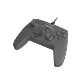 Controller cu fir Genesis Mangan P58, interfata USB, numar butoane 12, lungime cablu 180 cm, compatibilitate PC, PS3, negru