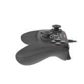 Controller cu fir Genesis Mangan P58, interfata USB, numar butoane 12, lungime cablu 180 cm, compatibilitate PC, PS3, negru