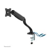 Brat de birou pt monitor Neomounts 10-30” 6kg VESA max 100x100, negru