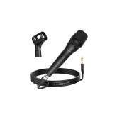Microfon OneOdio, cu fir, conectare prin Jack 6.35 mm, sensibilitate -53±2dB, impedanta 450 Ohm, metal, negru, 