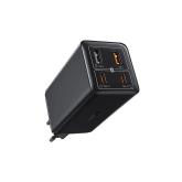 INCARCATOR RETEA Baseus GaN6 Pro, Quick Charge 100W, 2 x USB Type-C Output 5V/3A, 2 x USB (include cablu USB Type-C la USB Type-C de 100W), negru 