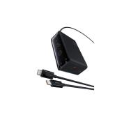 INCARCATOR RETEA Baseus Digital GaN Intelligent, Quick Charge 240W, 1 x AC, 3 x USB Type-C Output 5V/3A, 1 x USB, lungime cablu 1m, negru 