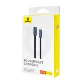 CABLU alimentare si date Baseus Flash Series 2 USB4, Fast Charging Data Cable pt. smartphone, video 8K@60Hz, USB Type-C la USB Type-C 240W, 1m, negru 