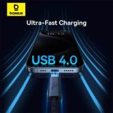 CABLU alimentare si date Baseus Flash Series 2 USB4, Fast Charging Data Cable pt. smartphone, video 8K@60Hz, USB Type-C la USB Type-C 240W, 1m, negru 