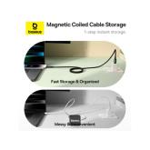 CABLU alimentare si date Baseus Tungsten Gold, Fast Charging Data Cable pt. smartphone, cablu magnetic, USB Type-C la Iphone Lightning, 20W, 1m, negru 