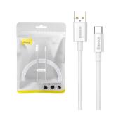 CABLU alimentare si date Baseus Superior, Fast Charging Data Cable pt. smartphone, USB la USB Type-C 100W, braided, 1.5m, alb 