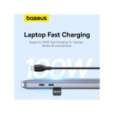 CABLU alimentare si date Baseus Pudding Series, Fast Charging Data Cable pt. smartphone, USB Type-C la USB Type-C 100W, 1.2m, negru 