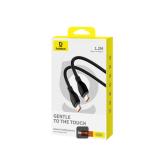 CABLU alimentare si date Baseus Pudding Series, Fast Charging Data Cable pt. smartphone, USB Type-C la USB Type-C 100W, 1.2m, negru 