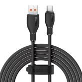 CABLU alimentare si date Baseus Pudding, Fast Charging Data Cable pt. smartphone, USB la USB Type-C 100W, 2m, negru 