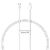 CABLU alimentare si date Baseus Superior, Fast Charging Data Cable pt. smartphone, USB Type-C la USB Type-C 30W, 1m, alb 