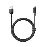 CABLU alimentare si date Baseus Pudding, Fast Charging Data Cable pt. smartphone, USB la USB Type-C 3A, 2m, negru 