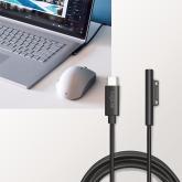 CABLU alimentare LOGILINK, pt. Microsoft Surface, USB Type-C (T) la Surface conncetor, 1.8m, black, 