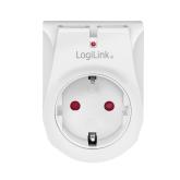PRIZA LOGILINK, Schuko x 1, USB x 2 5 V/2.1 A, max. 10.5 W, 230 V/16 A, 50 Hz, max. 3600 W, IP20, LED activate, alb 