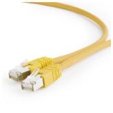 PATCH CORD S/FTP GEMBIRD Cat6a, LSZH, cupru, 0.5 m, galben, AWG27, dublu ecranat 