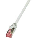 PATCH CORD S/FTP LOGILINK Cat6, LSZH, cupru, 1 m, gri, AWG27, dublu ecranat 