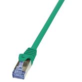 PATCH CORD S/FTP LOGILINK Cat6a, LSZH, cupru, 2 m, verde, AWG26, dublu ecranat 