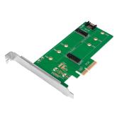 CARD adaptor LOGILINK, PCI-Express la M.2 SSD SATA/PCIe, 