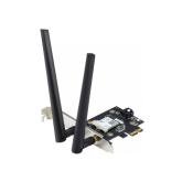 ASUS PCE-AX3000 Wifi AX3000 Bluetooth 5.0 PCIe adapter, WI-FI 6, WPA3, OFDMA. MU-MIMO, Standarde retea: WiFi 6 (802.11ax), Viteza: 3000Mbps, 2 x antene externe.