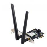 ASUS PCE-AXE5400 Wifi  Bluetooth 5.2 PCIe adapter, WI-FI 6, 2.4GHz / 5GHz / 6GHz, greutate: 49.7G, 2 x Antene externe, PCI-Express x 1.