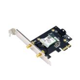 ASUS PCE-AXE5400 Wifi  Bluetooth 5.2 PCIe adapter, WI-FI 6, 2.4GHz / 5GHz / 6GHz, greutate: 49.7G, 2 x Antene externe, PCI-Express x 1.