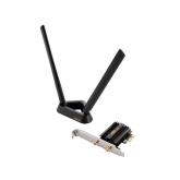 ASUS PCE-AXE59BT Wifi si Bluetooth 5.2 PCIe adapter, WI-FI 6, 2.4GHz / 5GHz / 6GHz, greutate: 78.4G, 2 x Antene externe, PCI-Express x 1.