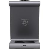 Prestigio ReVolt A9, 3-in-1 wireless charging station for Samsung smartphone, Galaxy Watch, Galaxy Buds and other Android devices, wireless output for phone 7.5W/10W, wireless output for earphones 5W, wireless output for Galaxy Watch 2.5W, material: alumi