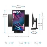 MONITOR BENQ PD2700Q 27 inch, Panel Type: IPS, Backlight: LED backlight ,Resolution: 2560x1440, Aspect Ratio: 16:9, Refresh Rate:60Hz, Responsetime GtG: 4ms(GtG), Brightness: 350 cd/m², Contrast (static): 1000:1,Contrast (dynamic): 20M:1, Viewing angle: 1