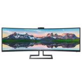 MONITOR Philips 499P9H 48.8 inch, Panel Type: VA, Backlight: WLED ,Resolution: 5120x1440, Aspect Ratio: 32:9, Refresh Rate:70Hz, Responsetime GtG: 5 ms, Brightness: 450 cd/m², Contrast (static): 3000:1,Contrast (dynamic): 80M:1, Viewing angle: 178/178, Co