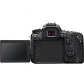 Camera foto Canon EOS 90D + obiectiv Canon EFS 18-135mm f3.5-5.6 IS USM, Senzor APS-C CMOS de 32,5 megapixel, Ecran tactil TFT Clear View II, cu unghi variabil de 7,7 cm (3,0