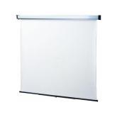 Ecran de proiectie Sopar Profesional, manual, perete, 180cm x 190cm, format 1:1, alb