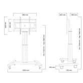 Stand mobil de podea Neomounts by Newstar PLASMA-M2500BLACK, 42