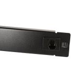 PANOU gestionare cabluri LOGILINK, tip masca orizontala, 19 inch, 1U, instalare fara unelte, negru, 