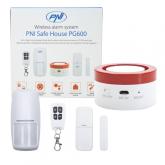 Sistem de alarma wireless PNI Safe House PG600, sistem inteligent de securitate pentru casa, conectare wireless, alarma antiefractie, alarma fara fir, alerta inteligenta prin aplicatia TUYA iOS / Android, compatibil cu Alexa si Google Assistant, dIMENSIUN