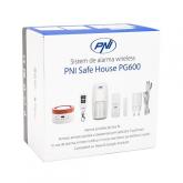 Sistem de alarma wireless PNI Safe House PG600, sistem inteligent de securitate pentru casa, conectare wireless, alarma antiefractie, alarma fara fir, alerta inteligenta prin aplicatia TUYA iOS / Android, compatibil cu Alexa si Google Assistant, dIMENSIUN