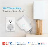 Priza inteligenta PNI SmartHome WP800 WiFi control prin internet, App Tuya Smart, compatibila cu Amazon Alexa si Google Home, masoara consumul de energie, Tensiune alimentare: 230V, Sarcina maxima: 3700 W, Distanta transmisie, 50 m exterior, interior 30 m