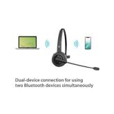 Conceptronic POLONA03BD Bluetooth Mono Headset with Charging Dock, Noise Cancelling Microphone, 146.1 x 168.45 x 52 mm