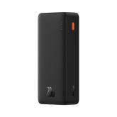 POWER BANK Baseus Airpow, capacitate 30000mAh, 20W, 2 x USB Type-C, 1 x USB, total 5V/3A, include cablu USB la USB Type-C de 30 cm, negru, 