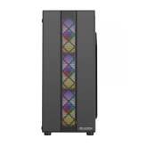 Carcasa PRO GAMING JAX, Mid Tower, Tempered Glass, Ventilatoare suportate: 6, Ventilatoare incluse: 3x ARGB, ATX, dimensiuni (W x H x D mm) 320x180x410
