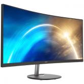 MONITOR MSI PRO MP341CQ 34 inch, Curvature: 1500R , Panel Type: VA, Resolution: 3440x1440 (UWQHD), Aspect Ratio: 21:9,  Refresh Rate:100HZ, Response time GtG: 4ms, Brightness: 300 cd/m², Contrast (static): 3000:1, Contrast (dynamic): 100000000:1, Viewing 