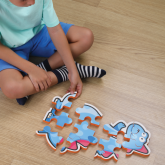 PUZZLE MAXI, 10 PIESE- ALBASTRU