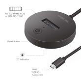 ADAPTOR USB LOGILINK, M.2 NVMe (PCIe) / SATA (NGFF) la USB 3.2 Gen 2, viteza max 10 Gb/s, negru 