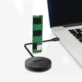 ADAPTOR USB LOGILINK, M.2 NVMe (PCIe) / SATA (NGFF) la USB 3.2 Gen 2, viteza max 10 Gb/s, negru 