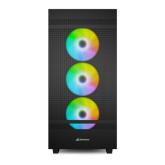 Carcasa Sharkoon C50 BLACK RGB Mid Tower NEGRU